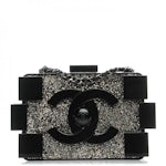 Chanel Sequin Plexiglass Lego Boy Clutch w/ Chain - White Clutches,  Handbags - CHA731884