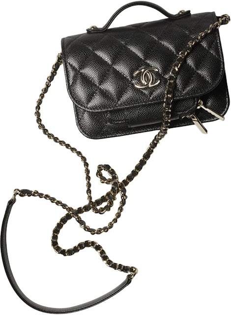 Chanel Clutch With Chain AP2914 Black in Grained Calfskin Leather with  Gold-tone - US
