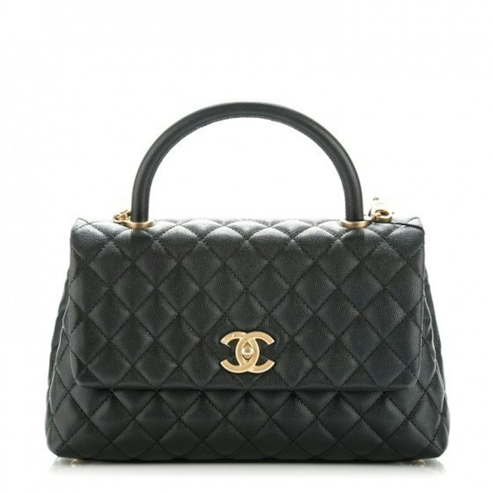 Chanel Coco Handle Flap Quilted Small Black