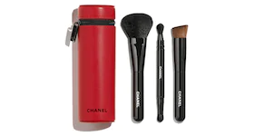 Chanel Codes Couleur Limited-Edition Collection of 3 Essential Brushes 147 - INCENDIAIRE