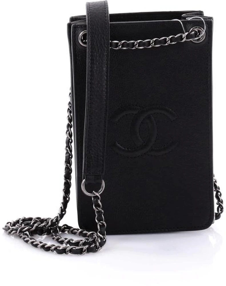 Chanel Classic Flap Phone Holder Bag Crossbody Chain Quilted