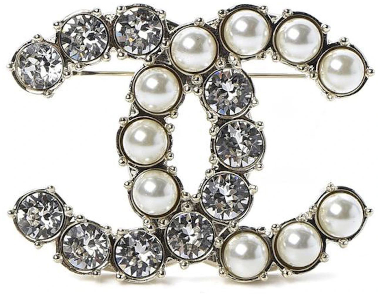 Chanel Crystal Brooch Gold in Gold Metal - US