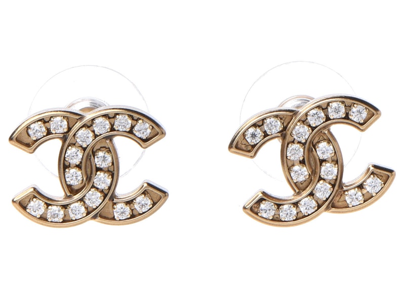 chanel earrings gold