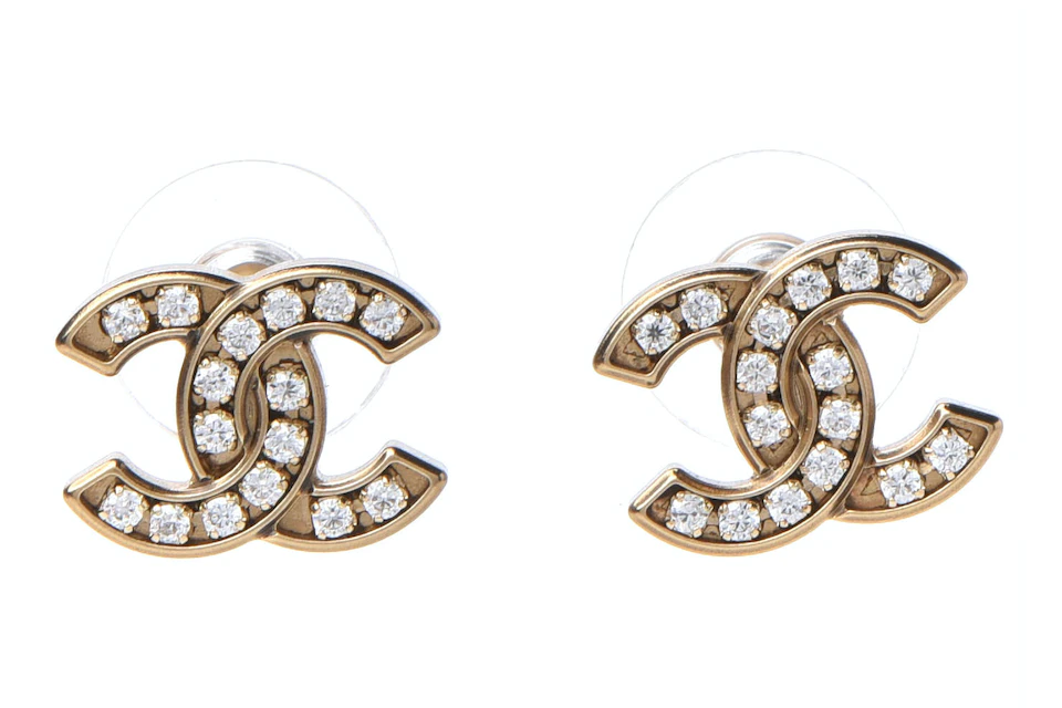 Chanel Crystal CC 2021 Earrings Gold