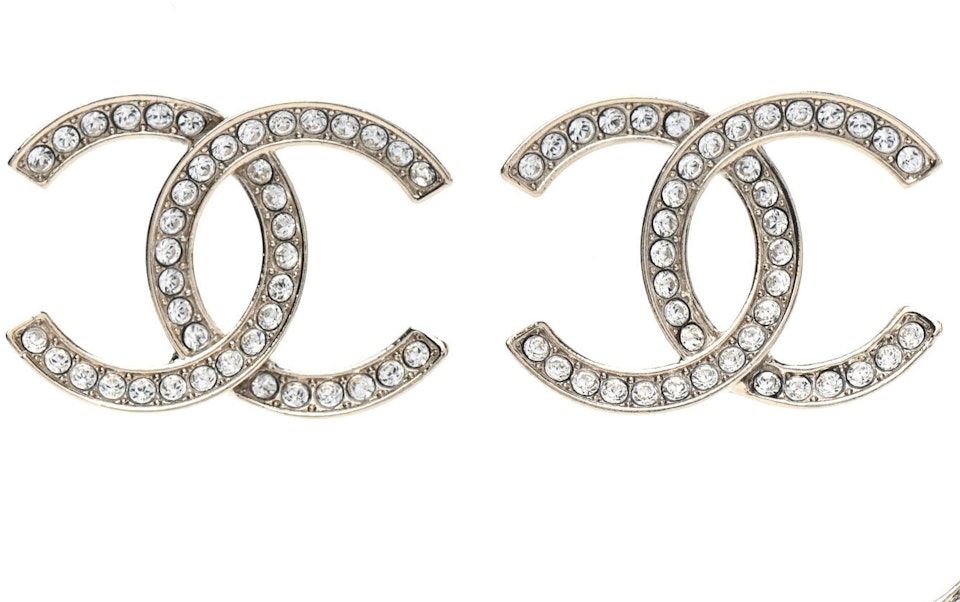 Chanel Crystal Large CC Earrings in - US