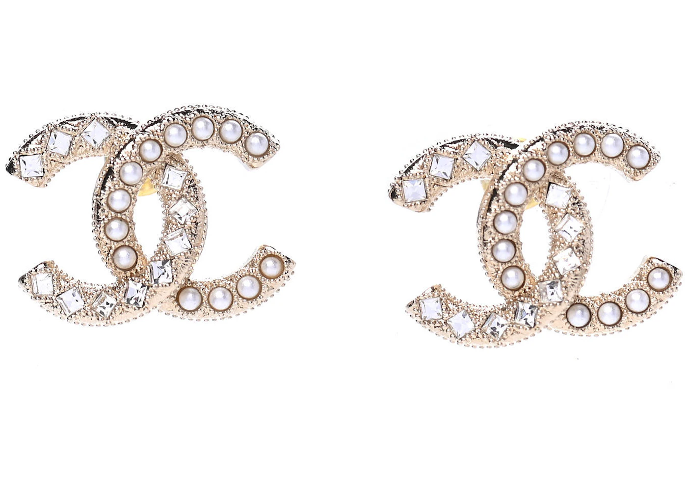Cc chanel logo earrings Clearance