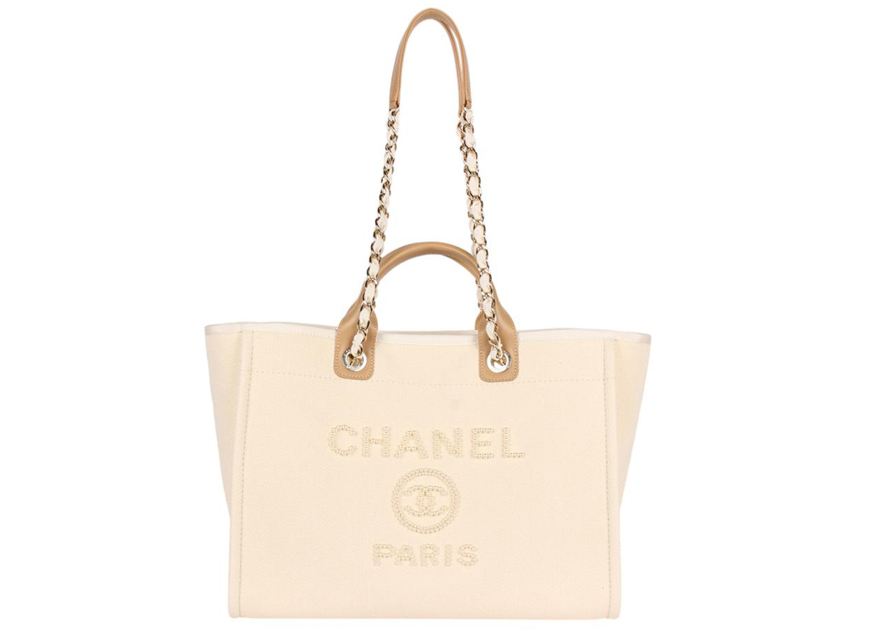 Chanel Deauville Pearl Tote LIMITED EDITION Womens Fashion Bags   Wallets Shoulder Bags on Carousell