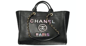 Chanel Dark Pink Mixed Fibers Small Deauville Tote Silver Hardware, 2022  Available For Immediate Sale At Sotheby's