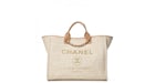 Chanel Deauville Tote Large Light Beige