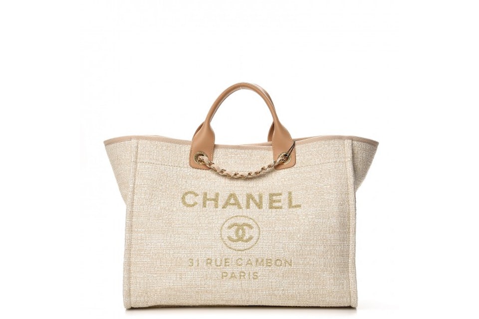 Canvas tote chanel Clearance