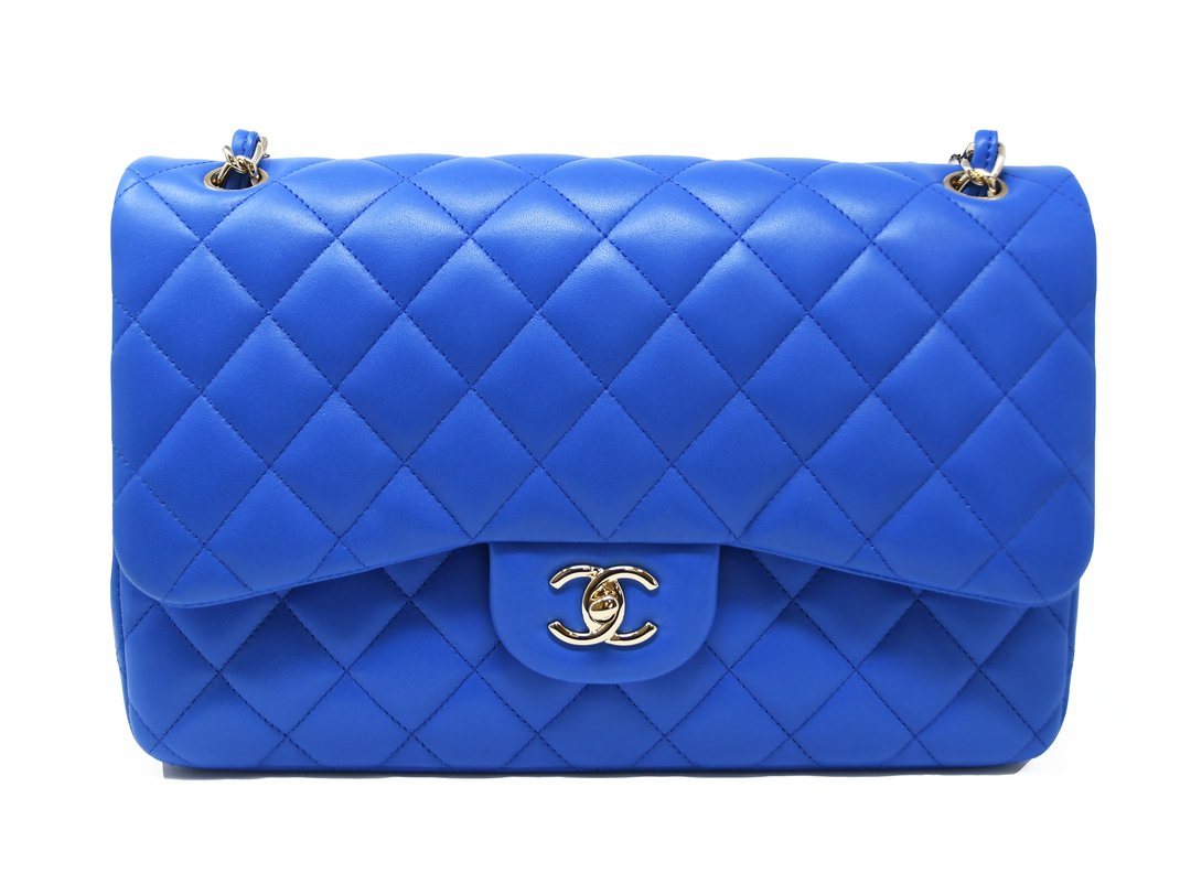 Chanel Vintage Blue royal 7 mini Flap bag  AWL3372  LuxuryPromise