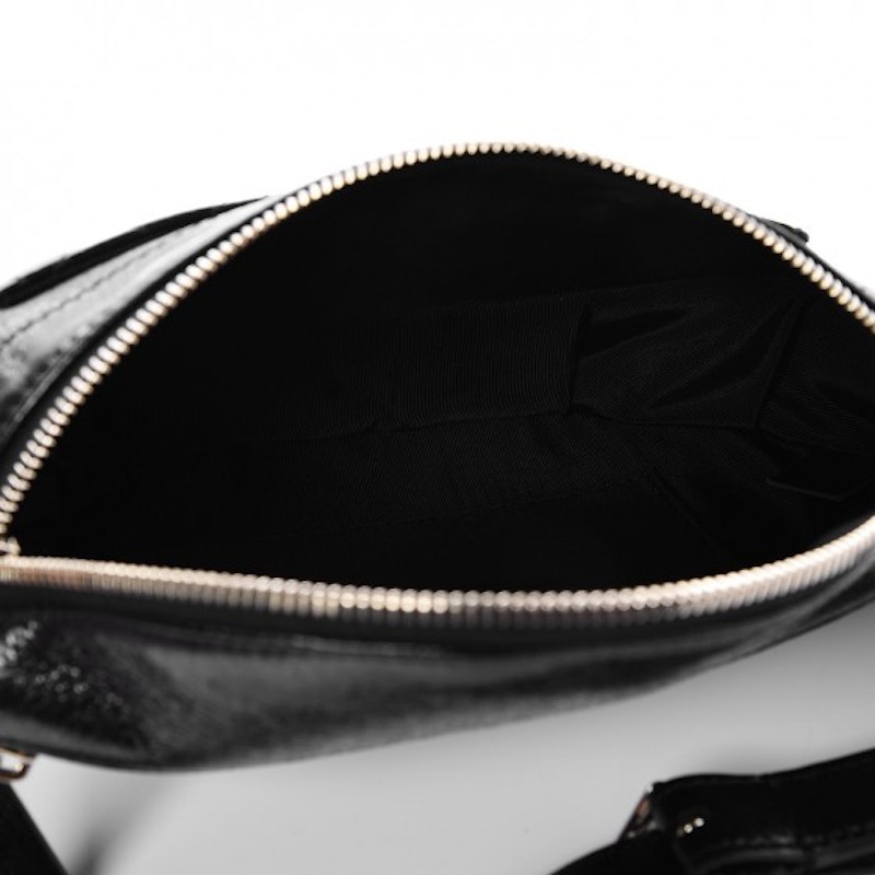 Chanel Fanny Pack Waist Bag Quilted Diamond Crumpled/Glazed Black in