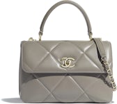 Chanel Women Flap Bag Lambskin Gold-Tone Metal Black - LULUX