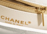 Chanel Flap Bag with Chunky Chain Strap Small 22S Lambskin White in Lambskin  Leather with Gold-tone - GB