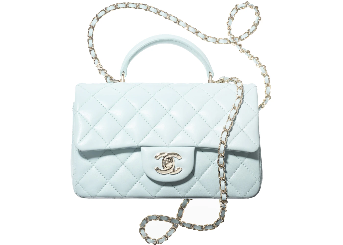 Chanel classic flap light blue Clearance