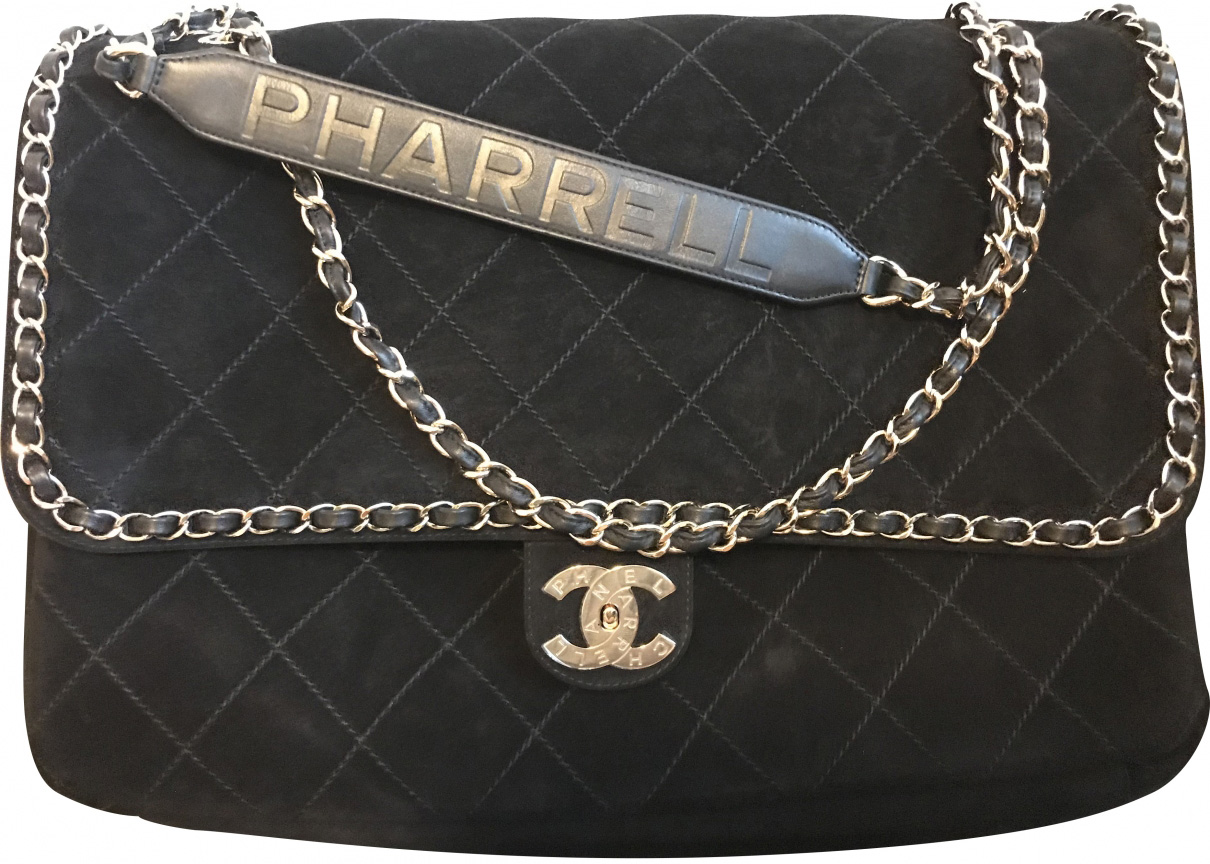 Chanel Black Fur Chain Flap Bag  ShopperBoard