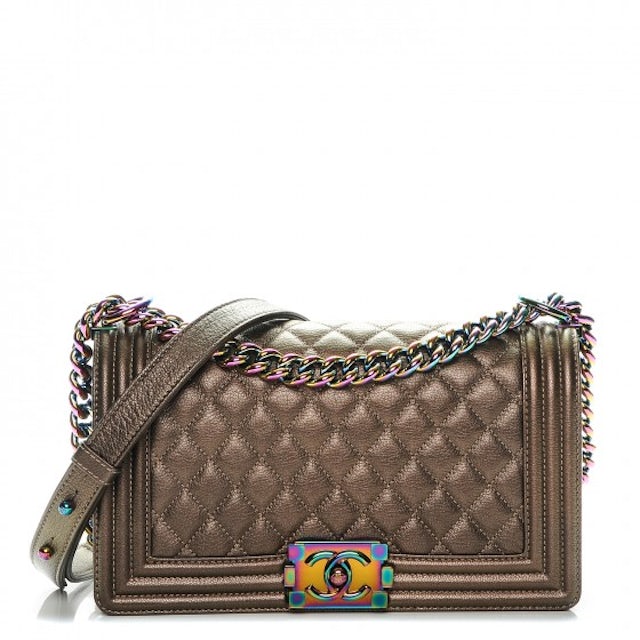 Chanel Caviar Rainbow Stitch Flap Bag