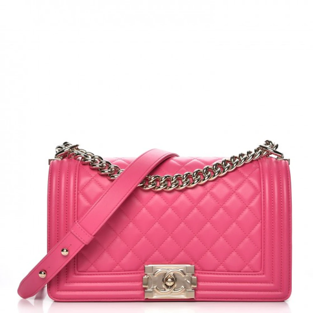 Chanel Medium Lambskin Boy Bag Pink – Now You Glow