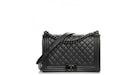 Chanel Boy Flap Quilted Diamond New Medium So Black