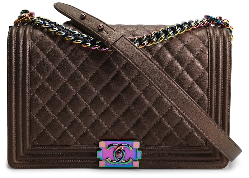 chanel iridescent goatskin