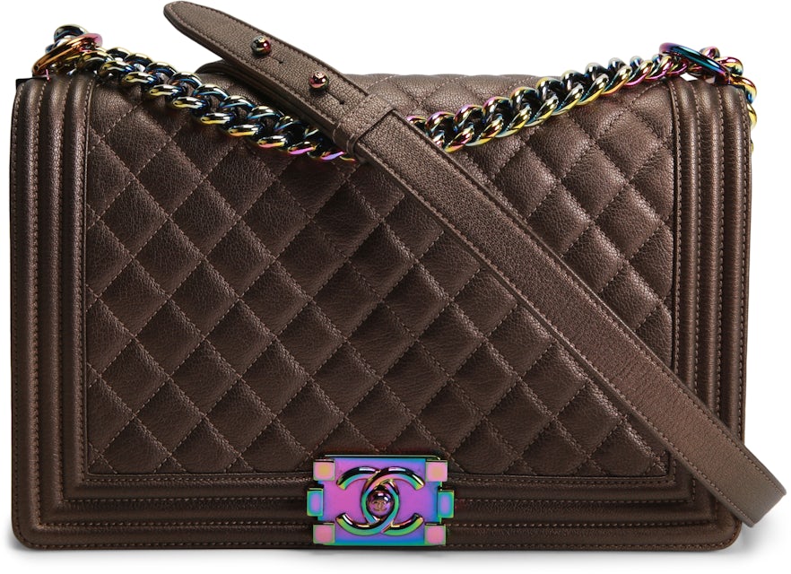 Chanel Rainbow Boy Bag - 6 For Sale on 1stDibs  chanel rainbow boy flap bag  quilted painted caviar old medium, chanel boy rainbow, chanel cuba boy bag