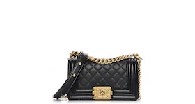 Chanel Boy Flap Diamond Quilted Small Black