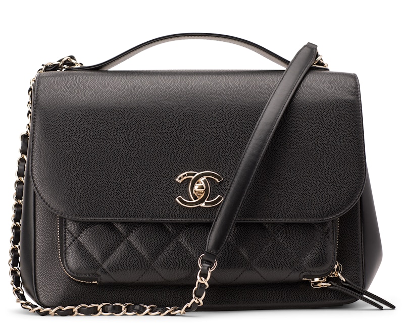 chanel tote bag black leather