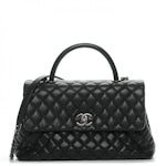 Chanel Coco Handle Flap Quilted Metallic Caviar Gold-tone Mini Turquoise in  Caviar Leather with Aged Gold-tone - US