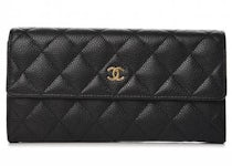 CHANEL Caviar Quilted Large Gusset Zip Around Wallet Pink 1214378