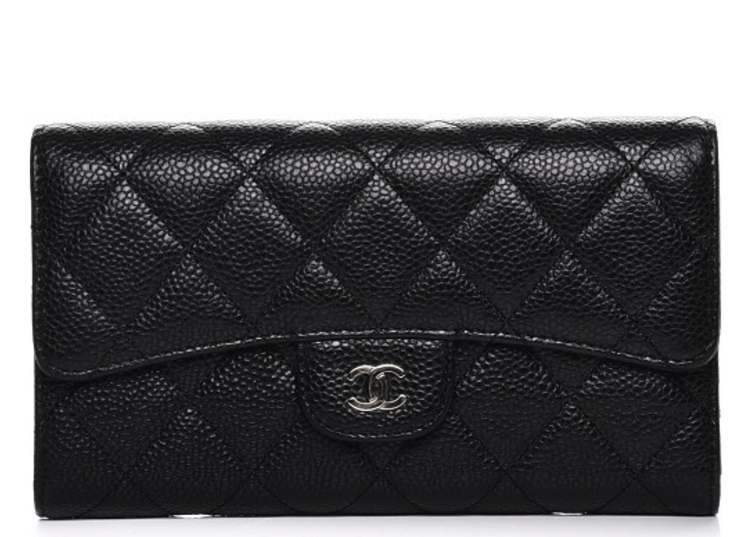 Chanel Classic Trifold Compact Wallet Black Caviar GHW Luxury Bags   Wallets on Carousell