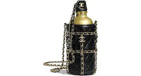 Chanel Flask Bag Quilted Lambskin Black