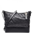 CHANEL Metallic Aged Calfskin Quilted Small Gabrielle Hobo Silver 189628