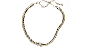 Chanel Gold Necklace AB8307 Gold/Black
