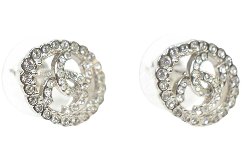 chanel earrings diamond stud