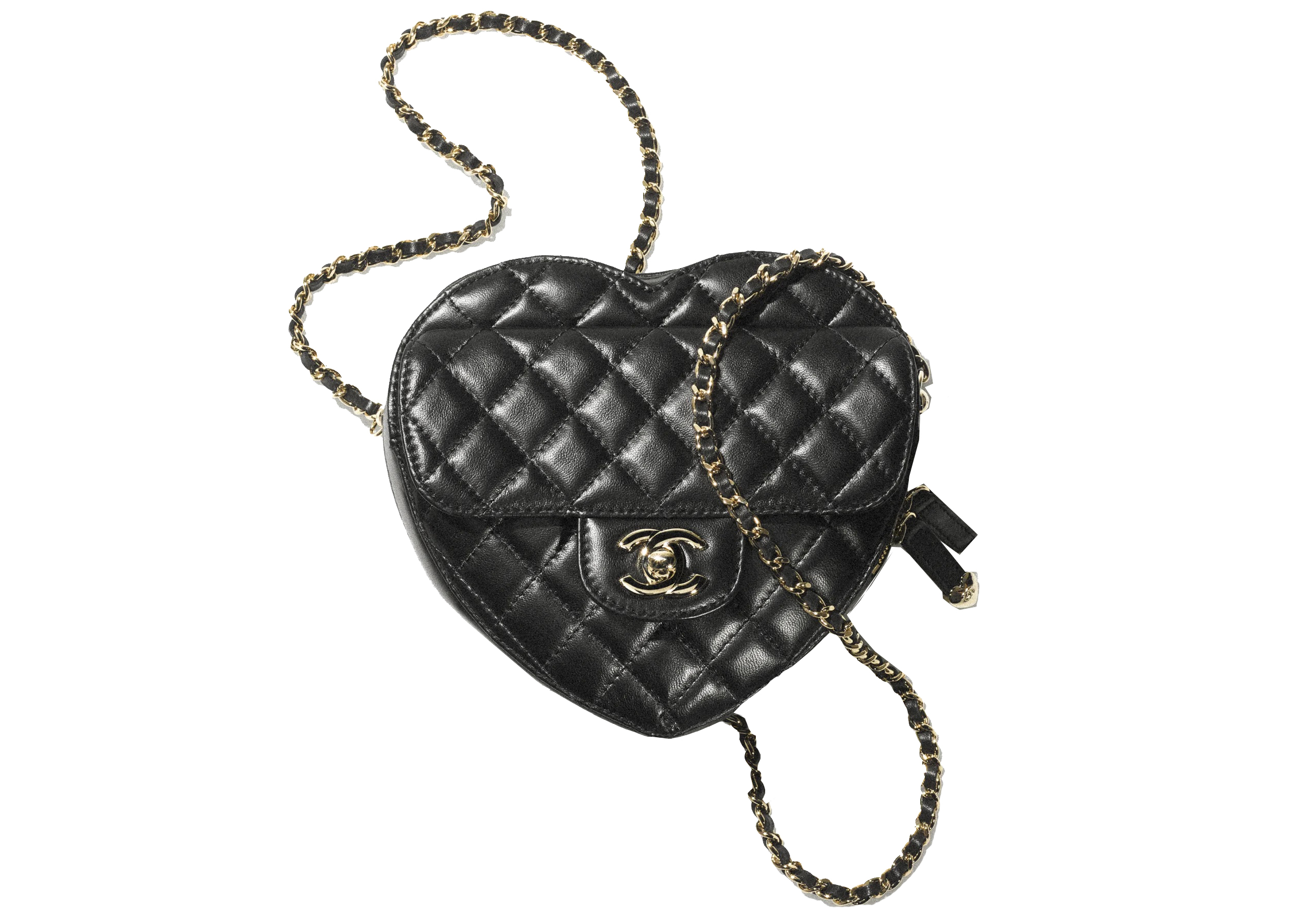 Chanel Heart Bag Black Lambskin - Luxe Du Jour