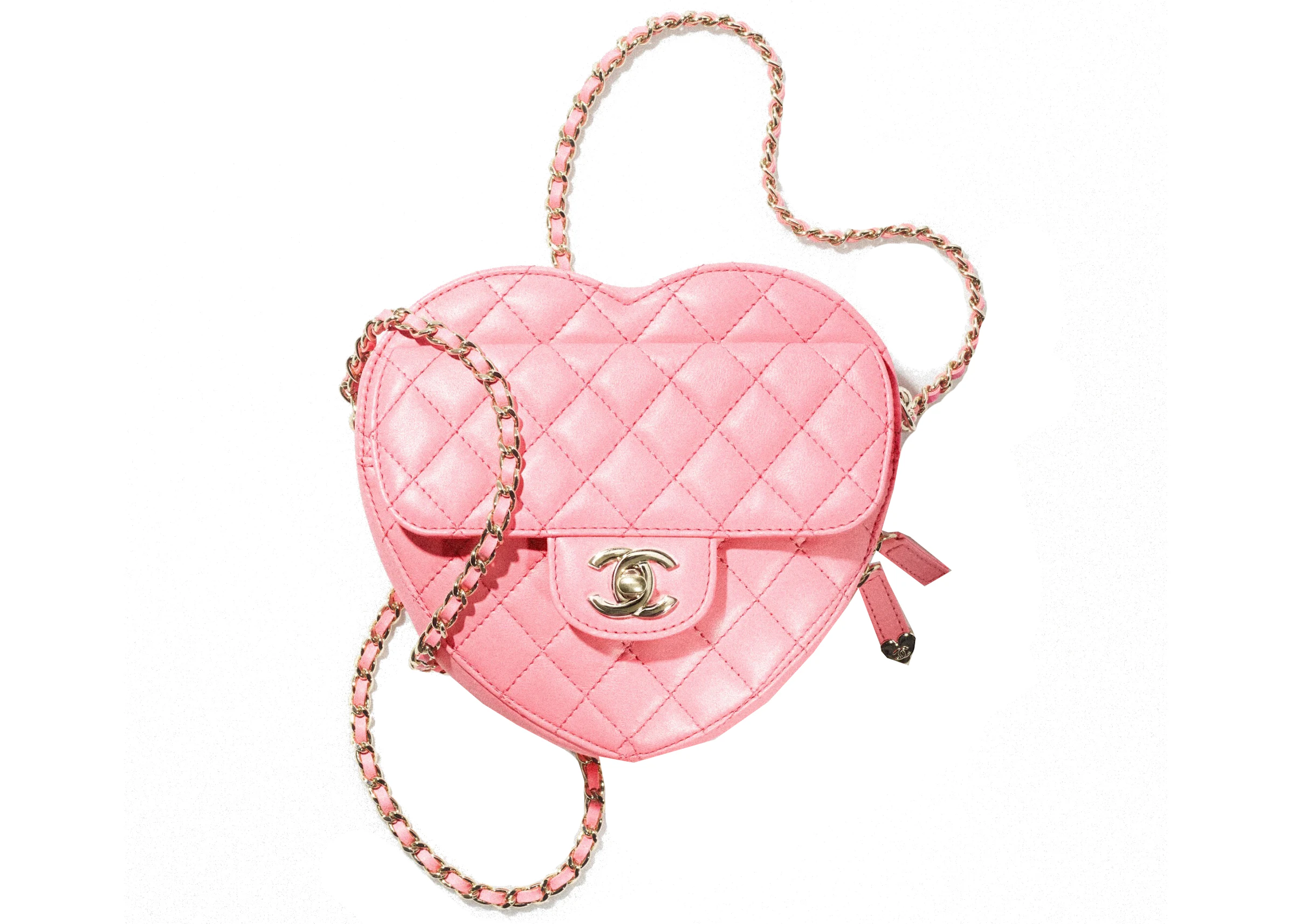 Introducir 85+ imagen chanel heart bag price pink