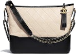 Chanel Gabrielle Small Hobo Bag Gold Tone Black - NOBLEMARS