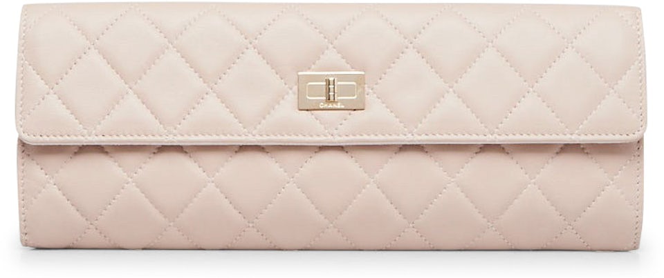 Chanel Jewelry Case Quilted Diamond Pink in Lambskin with Gold