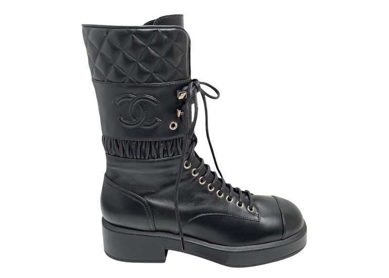 Chanel combat boots clearance saks