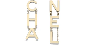 Chanel Letter Earrings Gold