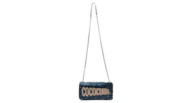 Chanel Limited Edition Coco Cuba Single Flap Sequins Silver/Blue