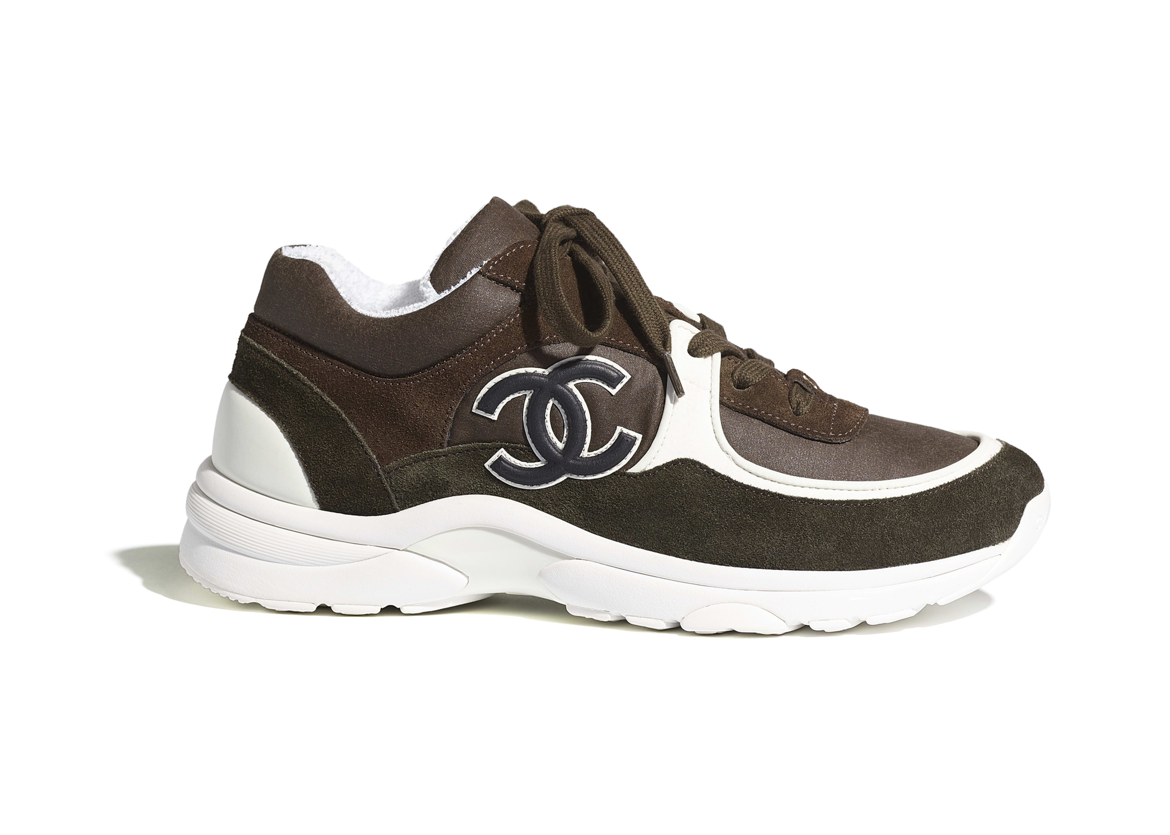Chanel Low Top Trainer Brown Green - G34360 Y53658 0I501 - TW