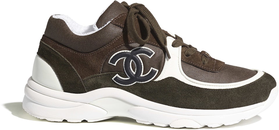 Chanel Low Top Trainer Brown Green - G34360 Y53658 0I501 - US