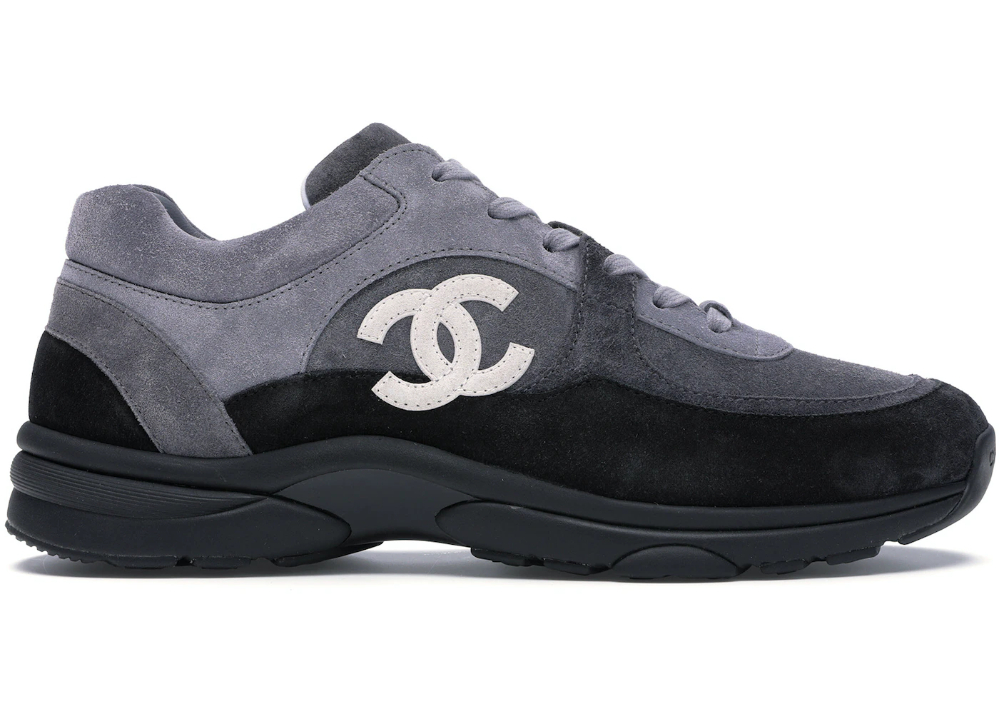 chanel low top trainer black