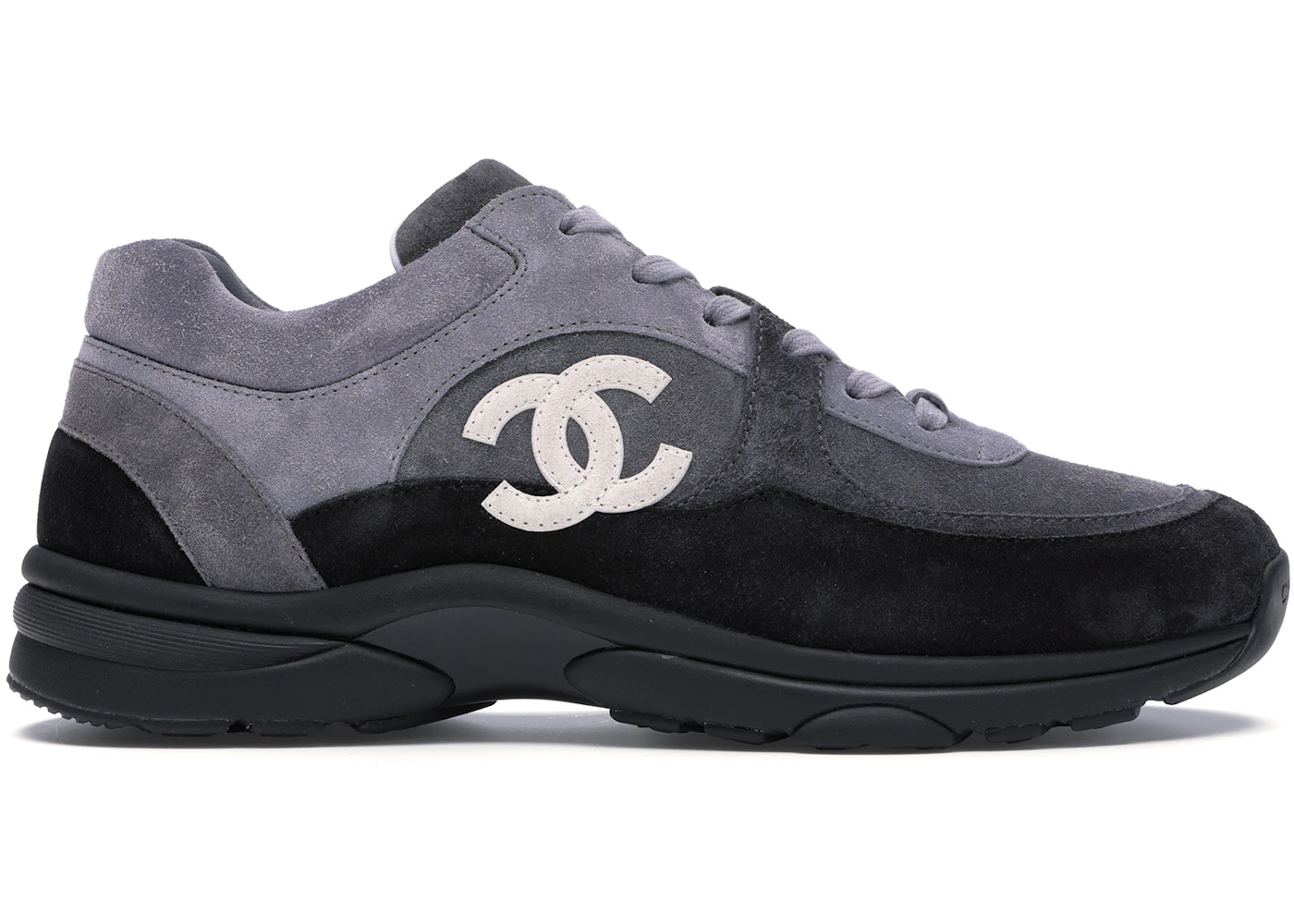 Chanel mens trainers black and white Clearance