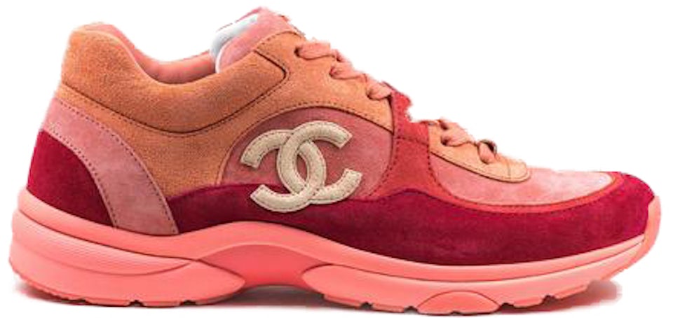 Chanel Low Top Trainer CC Coral Red Men's - Sneakers - US