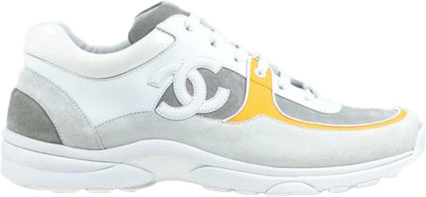 Chanel CC Lycra Sneakers Neon Yellow Size 37