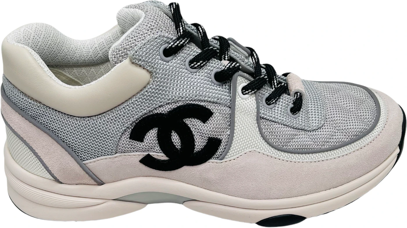 Chanel 2022 Low-Top Mesh Sneakers White 38 G38803 22P