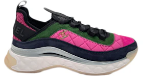 Chanel Low Top Trainer Pink Green