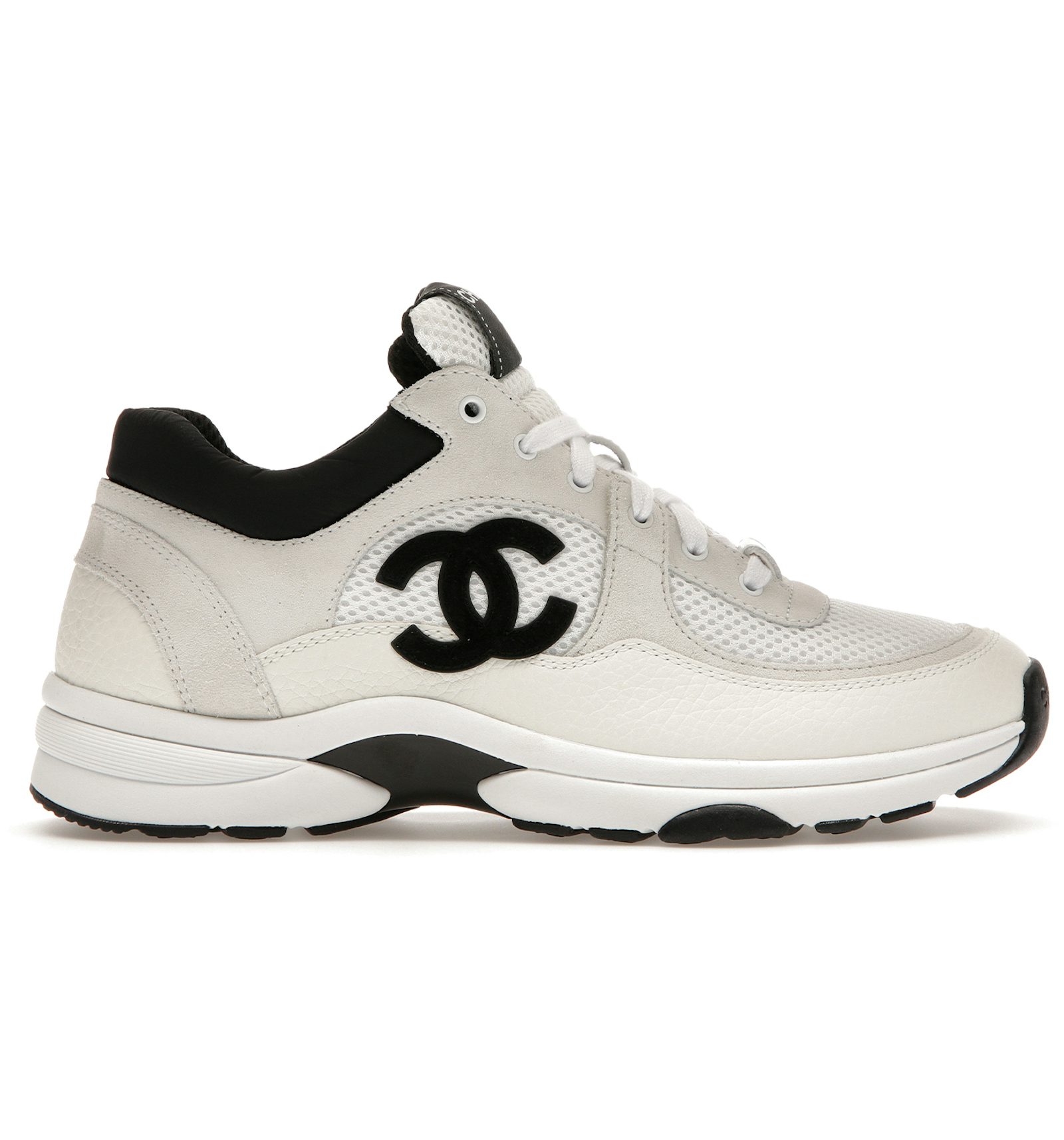 Chanel mens trainers black and white Clearance